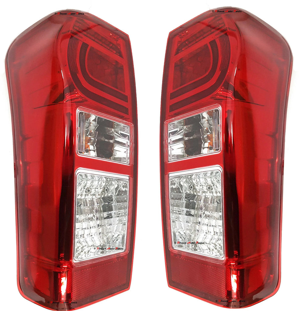 *NEW* TAIL LIGHT BACK LAMP (LED, CLEAR) for ISUZU D-MAX DMAX 9/2014 - 2019 PAIR