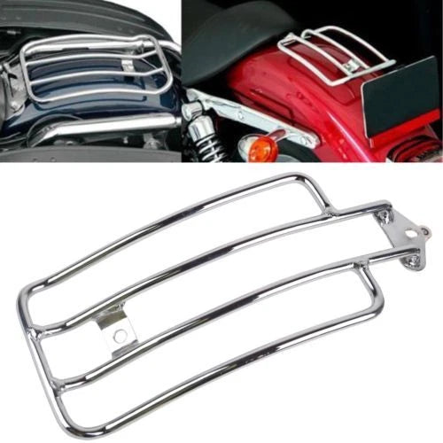 Chrome Steel Solo Seat Fender Luggage Rack for Harley Sportster 1985-2003 ST