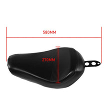 Load image into Gallery viewer, Black Leather Driver Solo Seat Cushion For Harley Sportster XL 1200 883 48 16-20
