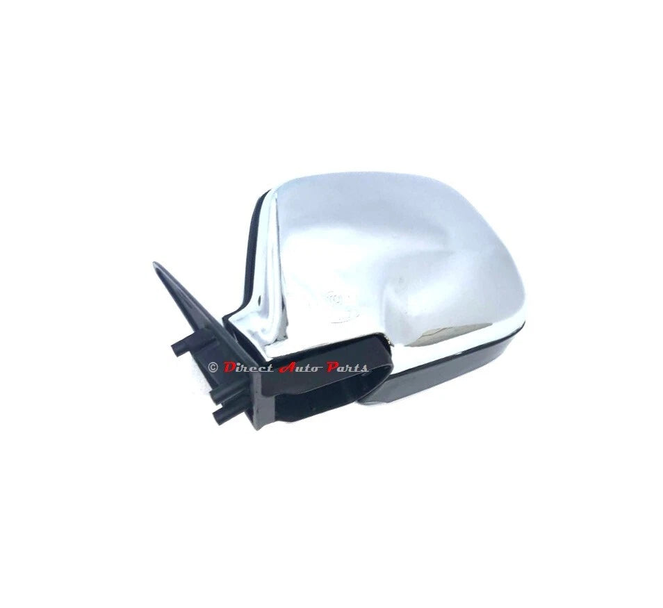 *NEW* DOOR MIRROR (CHROME MANUAL) SUIT TOYOTA LANDCRUISER 80 1990 - 1998 LEFT LH