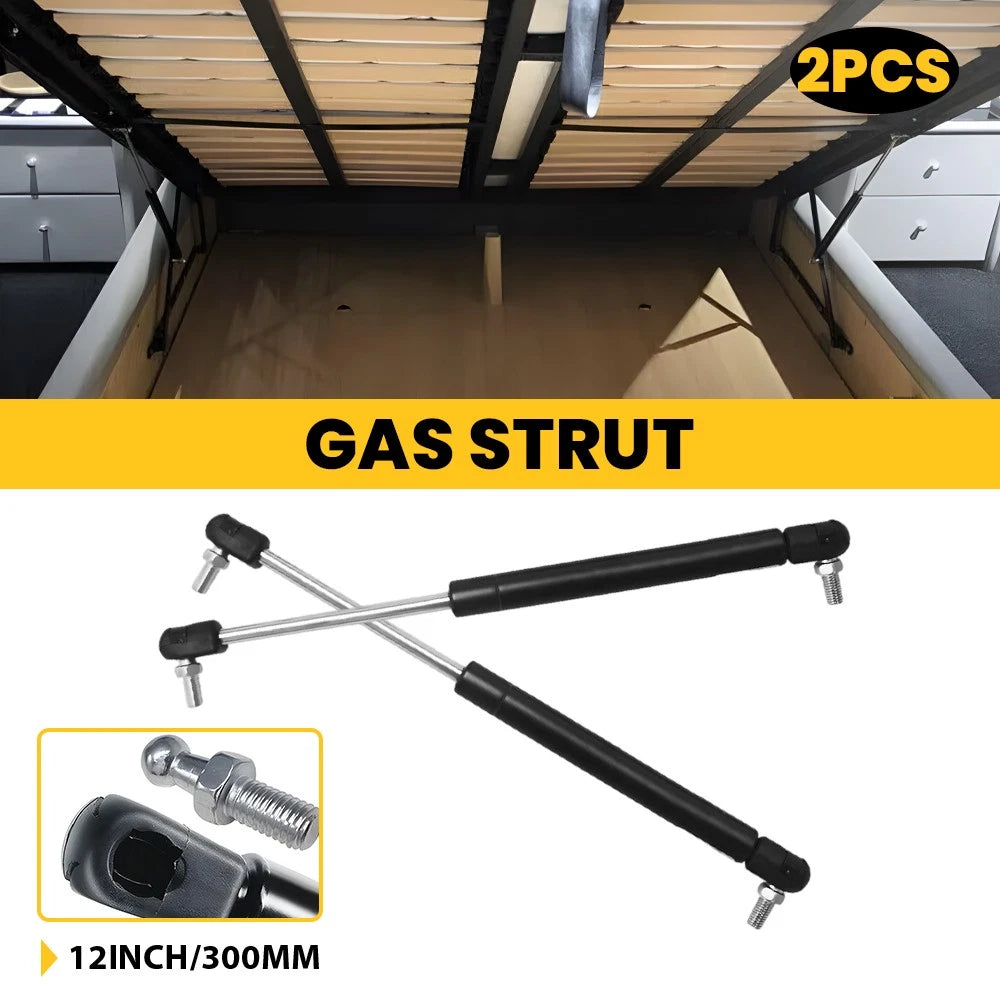 Gas Struts 300mm-200N x2 (8mm Shaft) Caravans, Canopy, Trailers, Toolboxes strut