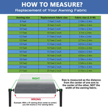 Load image into Gallery viewer, 8-21Ft Awning Vinyl Replacement Fabric Gray Fade Suit Caravan Awning Brand New