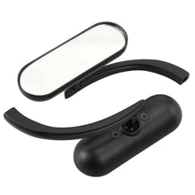 Load image into Gallery viewer, Black Billet Mini Oval Motorcycle Mirrors For Harley Softail Sportster Touring S