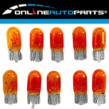 Load image into Gallery viewer, T10 5W Amber Wedge Incandecent Globes 10pk