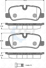 Load image into Gallery viewer, Rear Brake Pads + Sensor and Disc Rotors for Land Rover DISCOVERY 4 3.0 09-17