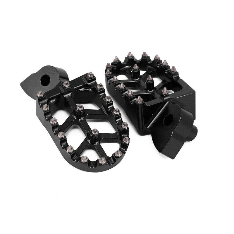 CNC MX Foot Pegs Footrests for Yamaha YZ85 YZ125 YZ250 YZ250 WR250 WR450F Black