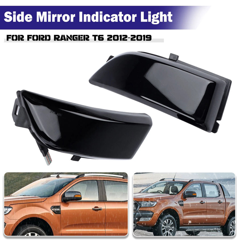 Pair Side Mirror Repeater Indicator Light For Ford Ranger T6 Raptor Wildtrak 12+