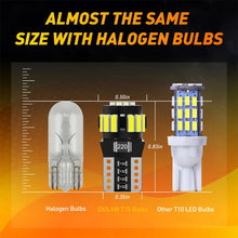Load image into Gallery viewer, 2 Pcs T10 194 LED Car Wedge Side Parking Light Tail Globe Bulbs 6500K 12V White