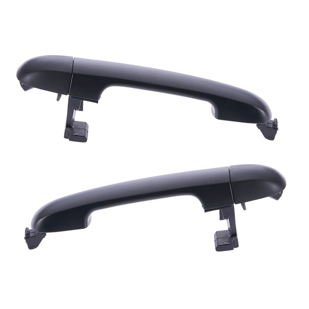 Door Handle Outer for Hyundai i30 FD 07-12 Set of 2 Black REAR LEFT+RIGHT