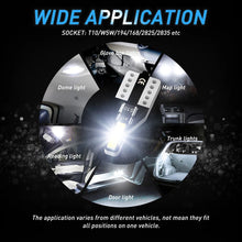 Load image into Gallery viewer, 10pcs T10 White 194 168 W5W LED Car Side Wedge Parker Light Globe Bulbs NEWA