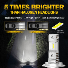 Load image into Gallery viewer, AUXITO 2X H7 LED Headlight Globe Bulb Kit Hi/Lo Beam 140W 30000LM White Brighter
