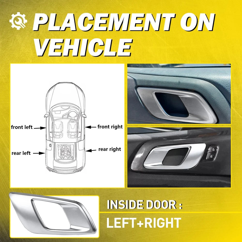 2/4x Left Right Inner Door Handle for Ford Ranger Everest Mazda BT50 2012-2019 A