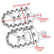 Load image into Gallery viewer, Black Shifter Peg Foot Pegs MX Style Footrest for Harley Sportster DynaTouring