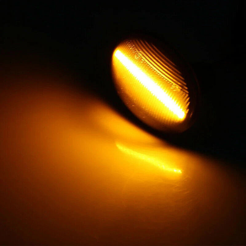 Dynamic LED Smoke Side Marker Indicator Signal Lamp For Mini Cooper R50 R52 R53