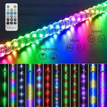 Load image into Gallery viewer, 2Pcs For ATV Polaris RZR 3ft Spiral LED Whip Light Antenna APP Remote Bluetooth