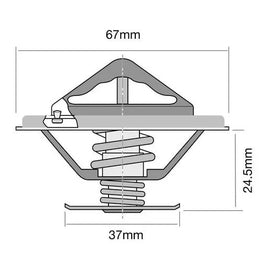 Tridon Thermostat (High Flow) TT247-180