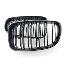 Load image into Gallery viewer, Gloss Black Dual Slat Front Grill Grilles for BMW 1 Series E81 E87 E82 E88 08-11