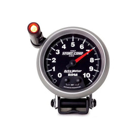 Autometer Sport-Comp II 3-3/4in Tacho Gauge 10,000rpm Pedestal w/Shift Lite A...