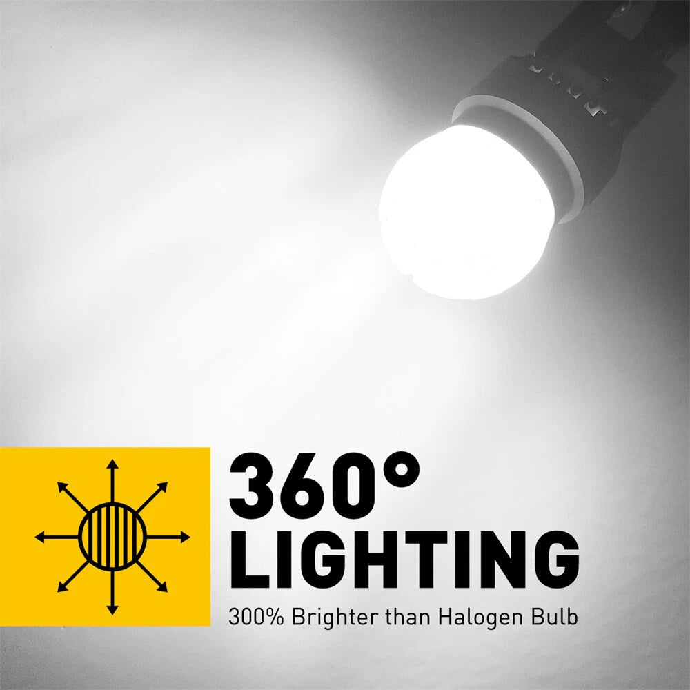 2x T20 W21W 7443 7440 Daytime Running Light Error Free Globe LED Reverse Light.