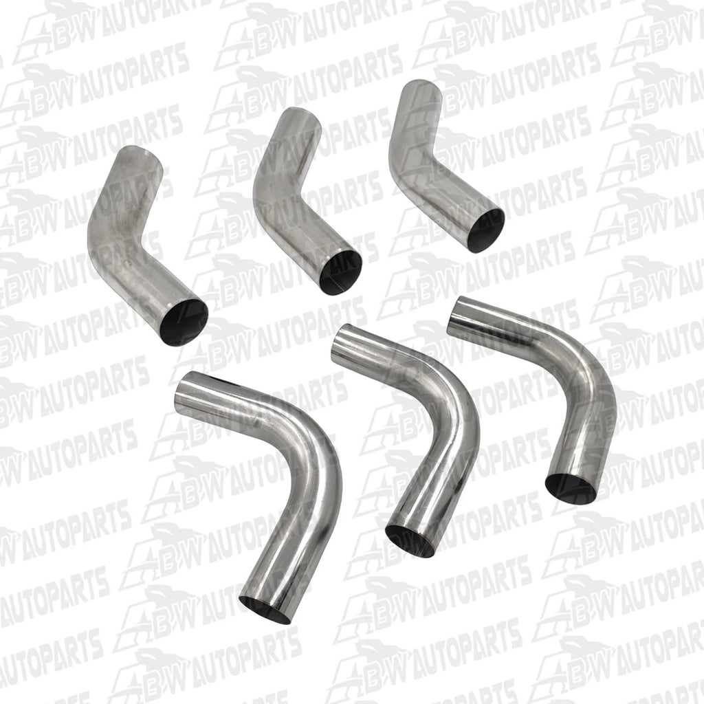2.5"Inch Mandrel Bends Exhaust Pipe Mild Steel (Kit of 6) - 3 X 45 & 3 X 90 Deg