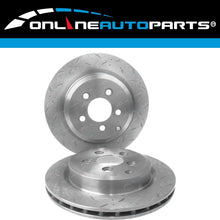 Load image into Gallery viewer, 2 Rear Slotted Disc Rotor for Ford Falcon BF FG 6cyl 4.0L V8 5.4L 2005-2014