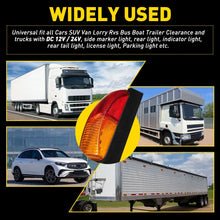 Load image into Gallery viewer, 4/8/20X CLEARANCE LIGHT LED SIDE MARKER AMBER RED TRAILER TRUCK CARAVAN 12-24V A
