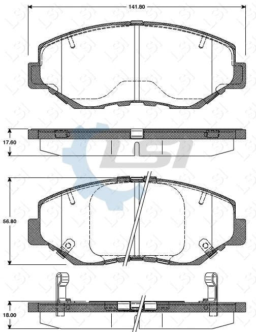 Front Bendix 4WD Brake Pads and Disc Rotors Set for Honda CRV RD7 05-07