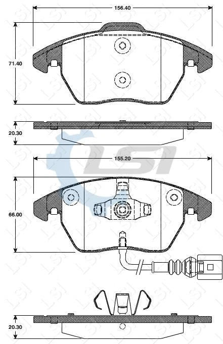 Front Brake Pads and Rotors Set for Skoda OCTAVIA 2.0T 2007 -