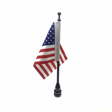 Load image into Gallery viewer, Rear Luggage Rack Mount American Flag with Black Pole Universal for Harley ST