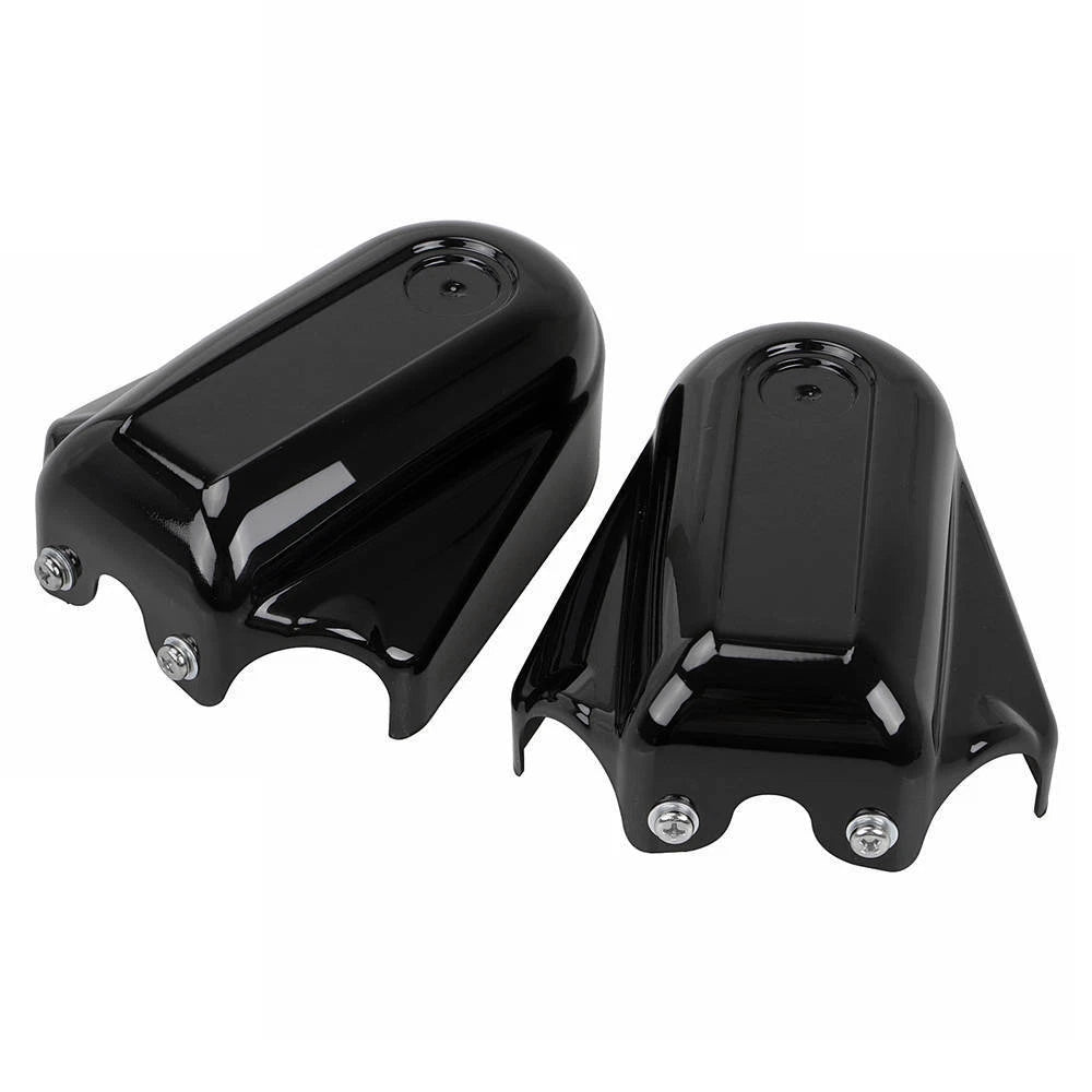 Black Rear Axle Cover Bar Shield Swingarm Cap Fit For Harley Softail FLSTC FLSTN