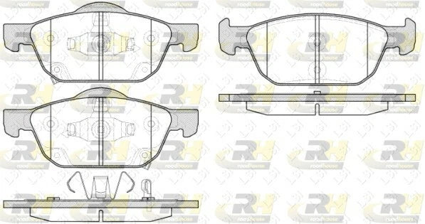 Genuine Roadhouse European Brake Pads Front [1552 02] for Honda Civic 2012-on