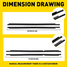 Load image into Gallery viewer, 4X Window Seal Weather Strips For Toyota LandCruiser 100 105 Series 4 Doors SUV