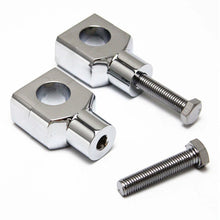 Load image into Gallery viewer, 7/8″22mm Motor Aluminium Handle Bar Mount Risers Clamp Chrome for ATV Quad Dirt