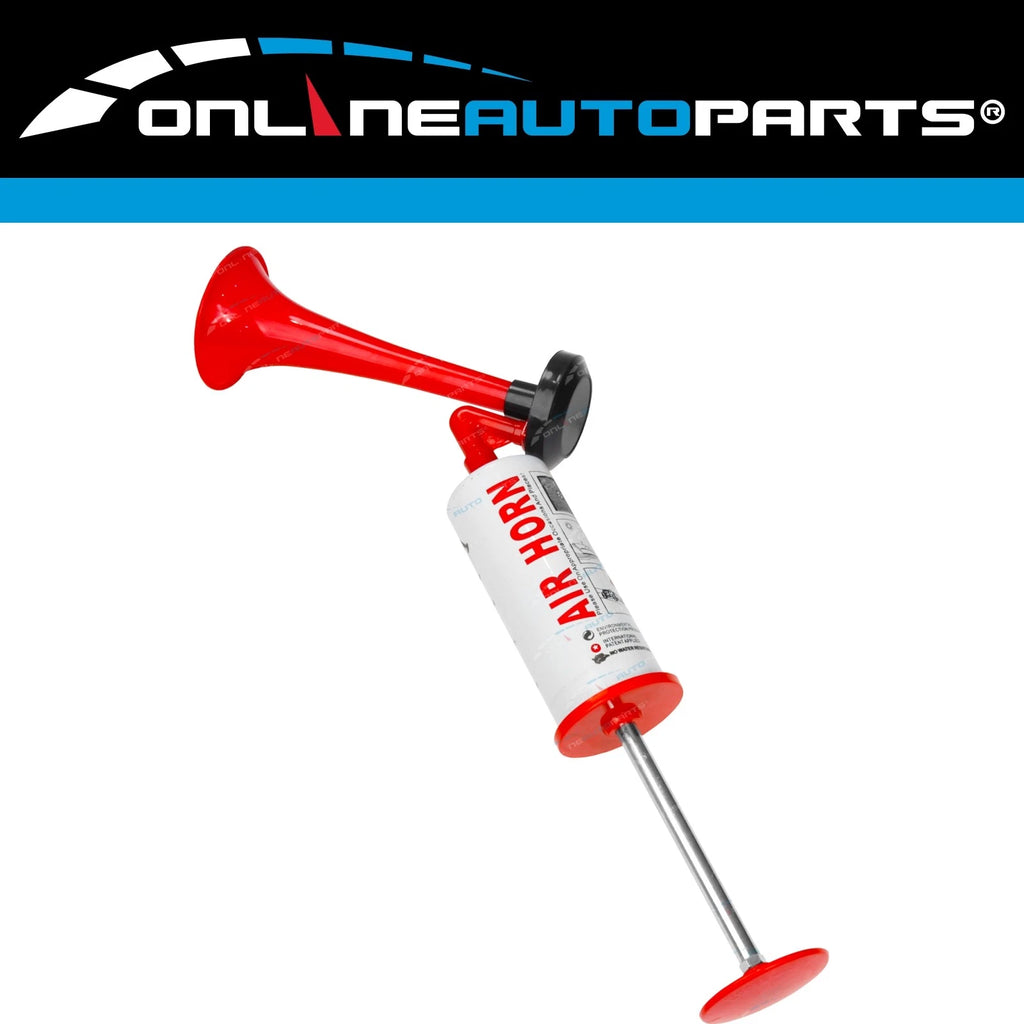 Hand Held Push Pump Up Air Horn No Gas Required Signal Sport Boating Fun Warning