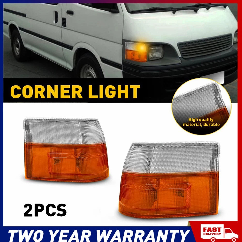 2x LH RH Front Head Light Corner Lamp Indicator For Toyota Hiace Van 1989~2005