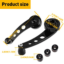 Load image into Gallery viewer, 2PCS Universal Aluminum Manual Billet Car Window Crank Handle Winder Lever Black