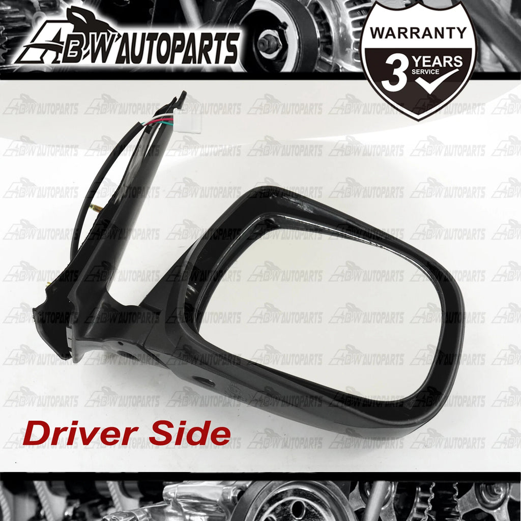Right Driver Side Door Mirror Assembly Black Electric For Toyota Hilux 2005-2015