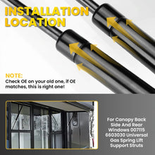 Load image into Gallery viewer, 2 for ARB Canopy Window SIDE 6603030 007115Gas Struts Set For Toyota Hilux A