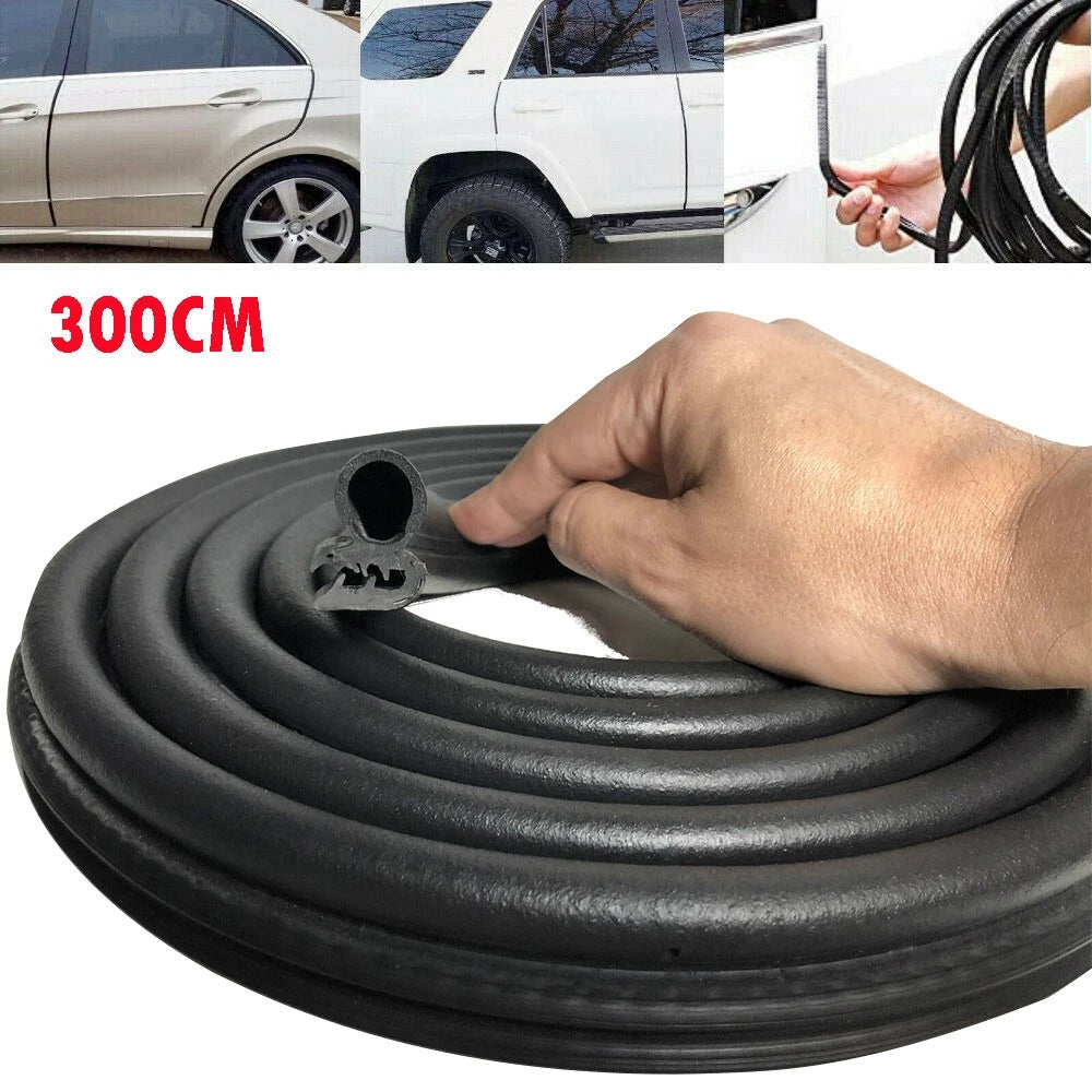 U Shape Strip 3M Car Door Rubber Seal Moulding Edge Weatherstrip Hood Trunk DIY