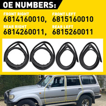 Load image into Gallery viewer, 8X Door Window Channel Bailey Rubber Kit For LandCruiser HZJ80 HDJ80 HDJ81 FZJ80