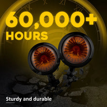 Load image into Gallery viewer, 4PCS Universal Motorcycle Indicators LED Turn Signal Lights Amber Vintage 12V