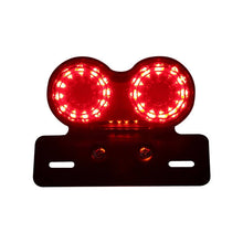 Load image into Gallery viewer, 12V License Plate LED Brake Tail Turn Signal Light For Bobber Cafe Racer Chopper