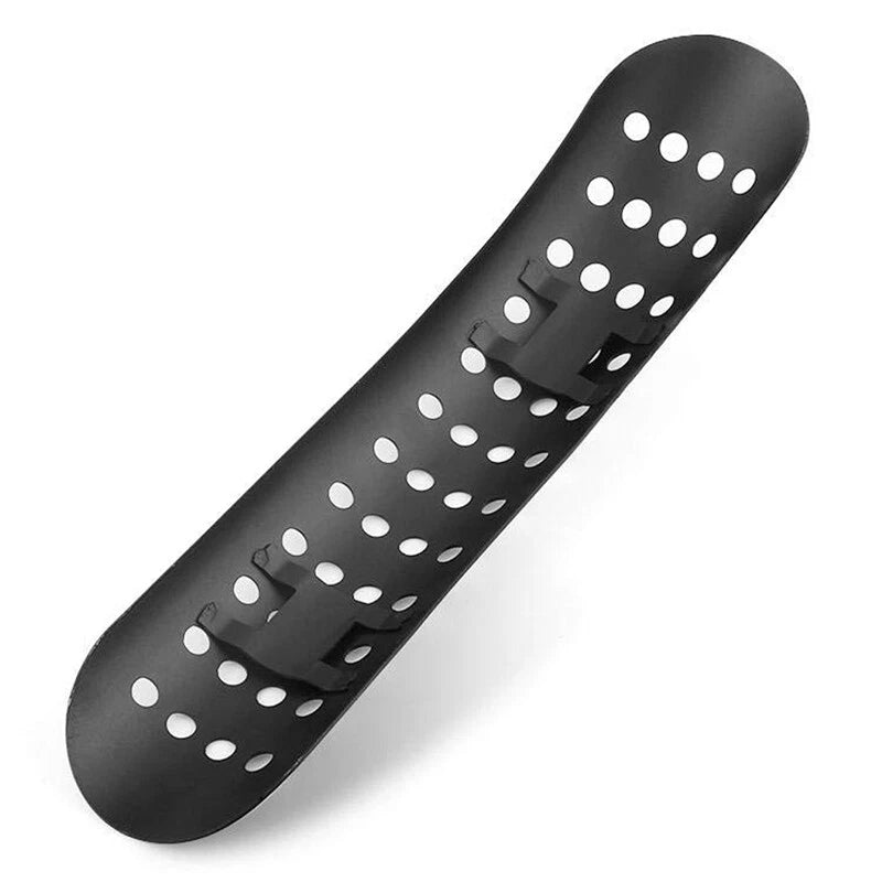 Universal Motorcycle Curve Exhaust Muffler Pipe Heat Shield Cover Heel Guard BLK