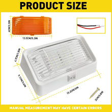 Load image into Gallery viewer, White / Amber Switch Color LED Awning Light Caravan RV Exterior Dome Lamp 1x