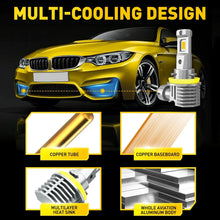 Load image into Gallery viewer, AUXITO 2x H11 LED Headlight Globe Bulbs Kit H/Low Beam White Amber 1:1 Plug&amp;Play