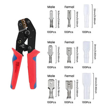 Load image into Gallery viewer, 900x Assorted Insulated Electrical Wire Connectors Kit Terminal Crimp Spade