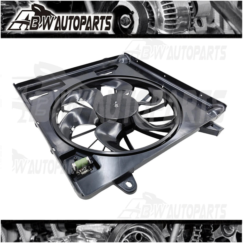 FOR JEEP WRANGLER JK RADIATOR FAN 03/2007 ~ 2018 3.8L w/ RESISTOR