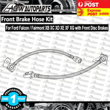 Load image into Gallery viewer, FOR Falcon / Fairmont XB XC XD XE XF XG 6 Cylinder &amp; V8 Pair Front Brake Hoses
