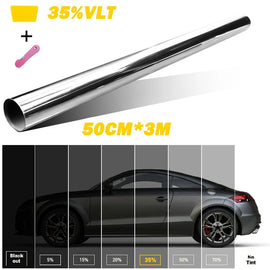 Uncut Window Tint 35% VLT Film Heat Block Reduce Shade Car Home Office Silver AU