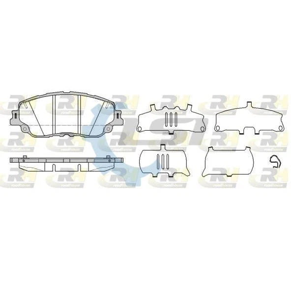 Front Brake Disc Rotors and Brake Pads for Toyota Camry ASV70 RAV4 AXAH52